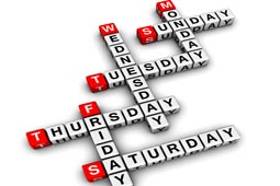Дни недели (Days of the week)